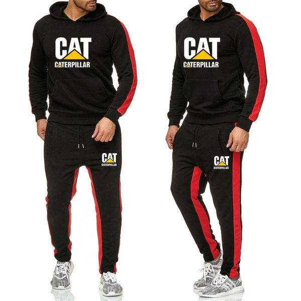 

мужская новый спортивный костюм балахон набор из двух частей осень зима мужской спортивный костюм брюки толстовка мужской спортивный костюм, Gray