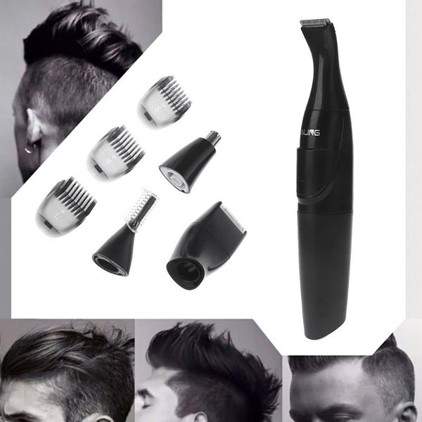 

men rechargeable nose hair grooming trimmer kit beard eyebrow sideburn trimming electric shavers