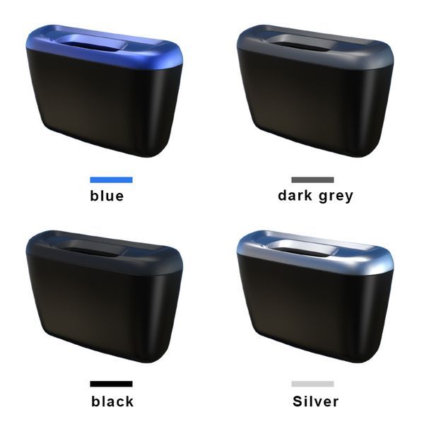 

2 pcs car trash dustbin rubbish bin storage case accessories portable for travel c44