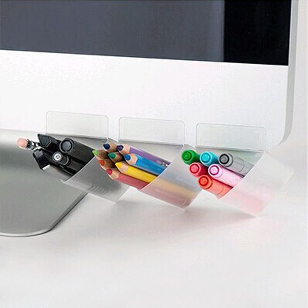 

5pcs creative deskorganizing storage display box auxiliary stationery pocket pen holder #bw