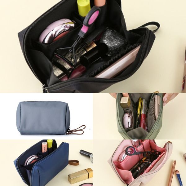 

red envelope waterproof portable storage cosmetic wallet nylon pocket small cosmetic bag travel makeup storage bag
