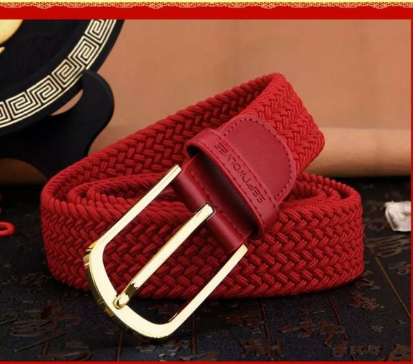 

2019 designer belt, men's and women's belt, fashion, native year, red auspicious belt of freight, Black;brown
