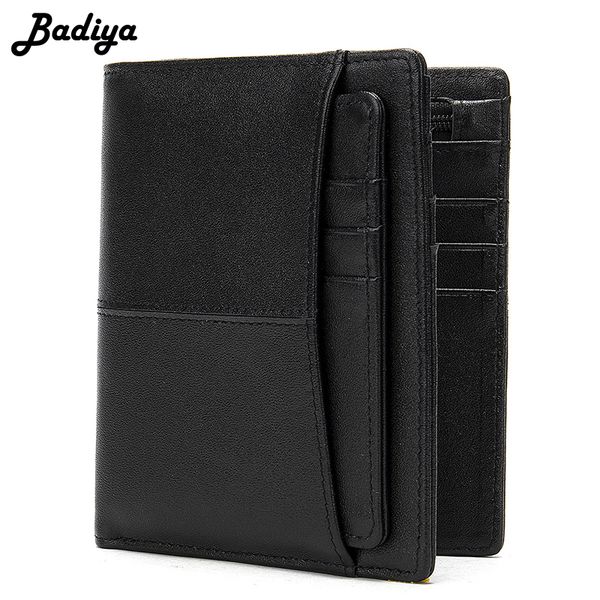 

vintage men's short wallet men genuine leather clutch wallets purses multi-card bit retro card holder casual men clutch bag, Red;black