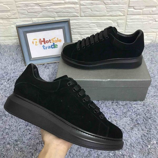 

velvet chaussures designers shoe platform designers sneakers chunky luxury designers casual shoes selling 2019 new style, Black