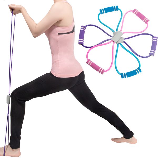 

yoga accessories 8 word rally yoga stretch belt fitness body artifact home dance sports shoulder and neck stretching equipment