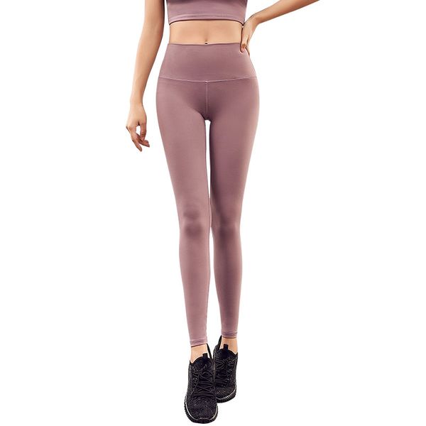 

yoga pants sports high waist hip elastic tight sports running suit breathable and quick-drying professional fitness pants 1941, White;red