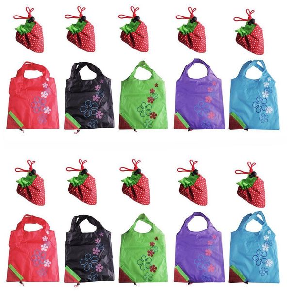 

5 pcs of random color reusable shopping eco bags,pack of 10