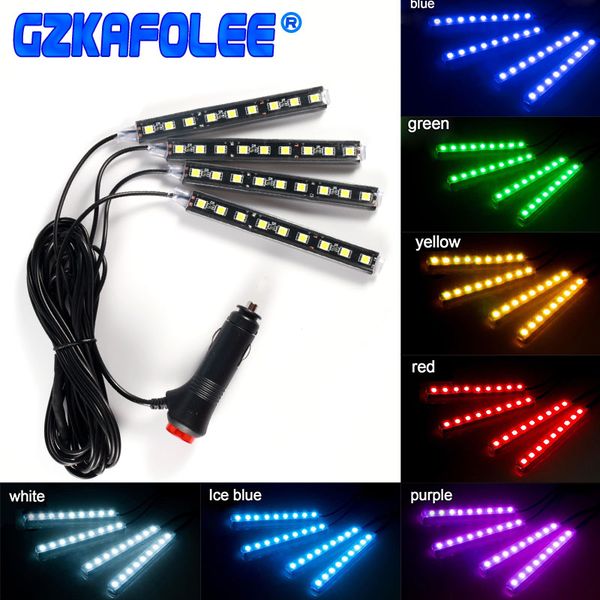 

gzkafolee 4pcs/2pcs auto led light rdl smd decorative lamp car light car interior lighting styling 12v