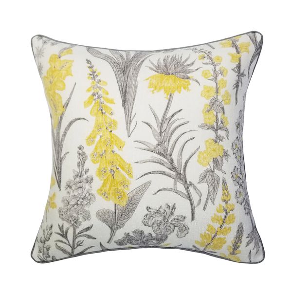 

contemporary print plant faux linen woven fashion summer cushion case sofa chair home store decorative pillow cover 45x45 cm
