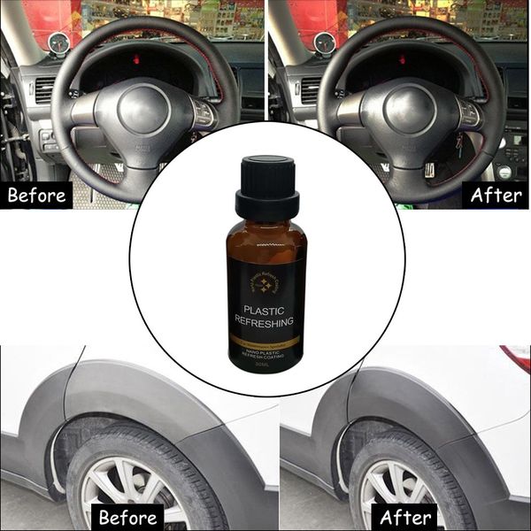 30ml Car Plastic Part Leather Retreading Agent Automotive Interior Cleaner Tire Wax Paint Repair Refurbished Liquid Spray Bl4 Cheap Auto Detailing