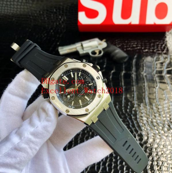 

5 стиль горячей продажи мужские часы 42 мм 26703 26703st.oo.a070ca.01 корпус из нержавеющей стали vk кварцевый хронограф рабочие резинки муж, Slivery;brown