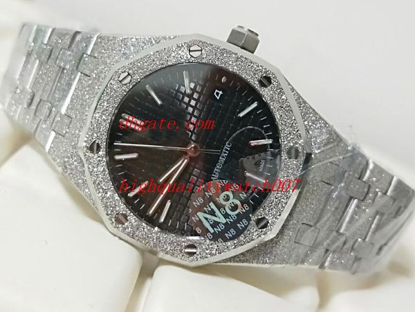 

selling n8 maker 37mm offshore platinum full diamond 15451st15400 67650st asia 2813 movement mechanical automatic mens wa, Blue;white