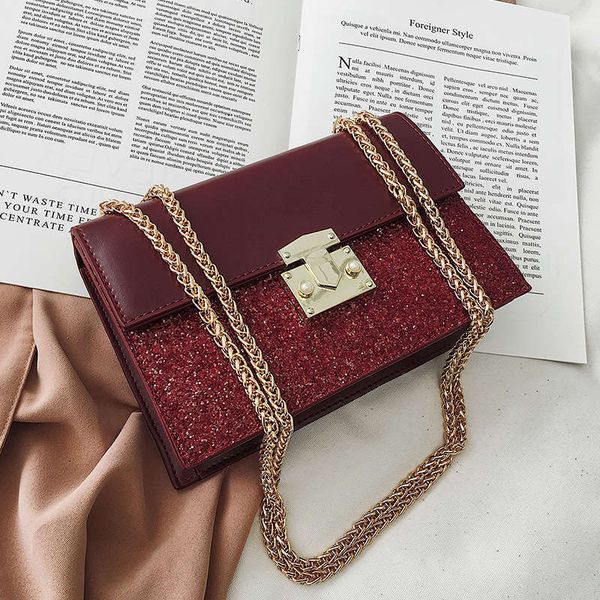 

sequin messenger bag brand satchel crossbody bags for women bags for girls shoulder bag brown vintage sac main