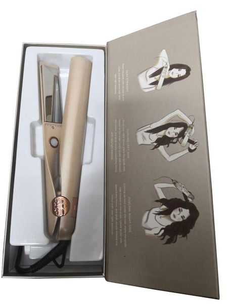 

new 2 in 1 iron hair straightener ty me iron straightening curling irons brush ceramic fast hair curler professional generation 1 2nd, Black