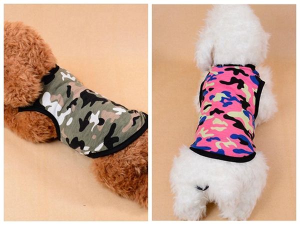 

fashion pet vest spring and summer t-shirt new love mom various dog clothes shirt clothing camouflage supplies factory direct sales
