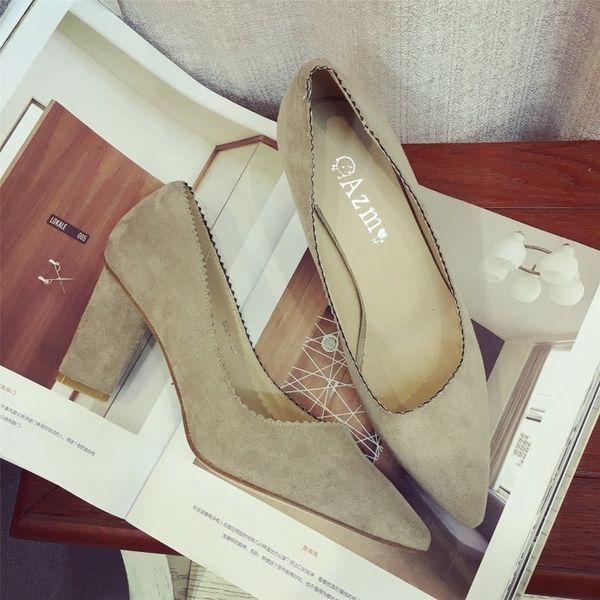 

summer sandalias femeninas high heels flock pointed sandals simple female high heel shoes mujer zapatos mujer pumps y21-43, Black