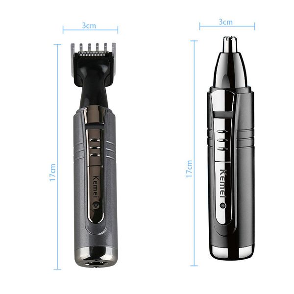 

kemei 6511 electric nose and ear trimmer 2 in 1 face care tagliacapelli naso piu votato 2019 with cutting guides oibyu