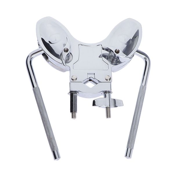 

zinc alloy professional double tom holder stand bracket for drum set silver