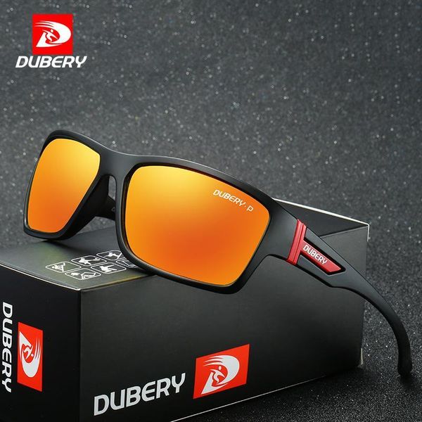 

dubery 2071 sports cycling polarized sunglasses fishing outdoor windproof sunglasses men's goggles, White;black