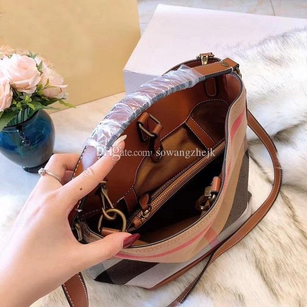 

bucket bag women elegant shoulder bag leather purse bag shoulder female vintage 33cm bucket crossbody bags