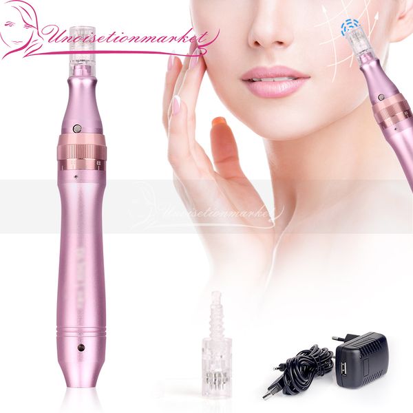 Recargable Auto Micro Needling Derma Pen para el cuidado de la piel Eliminación de pecas Cuidado facial Salón de belleza Uso en el hogar