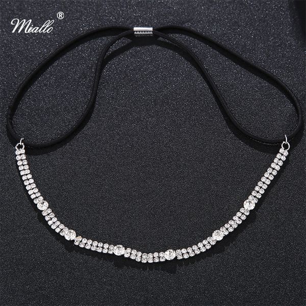 

miallo crystal elastic headbands for hair bride's tiara wedding hair vine accessories for women wedding hair ornaments