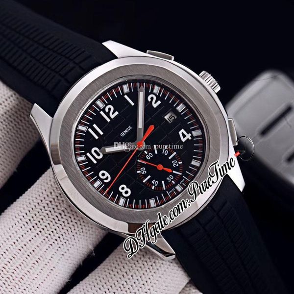 

новый nautilus 5968a hands on automatic мужские часы стальной корпус черный арабский текстурный циферблат красные стрелки черный резиновый р, Slivery;brown