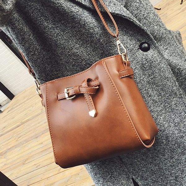

new retro women's bags messenger bags women 2020 small women shoulder bucket small square