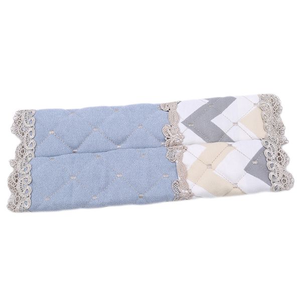 

new fashion embroidered lace thick cloth cover for fridge handle fabric doorknob dust handle gloves refrigerator handle cover