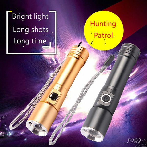 

multi-function zoomable flashlight rechargeable tactical pocket ourdoor led portable waterproof emergency cob glare bright camping powerful
