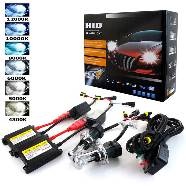 

ac 35w 55w 12v xenon light bulb car headlight h1 h3 h7 h11 9005 9006 4300k 5000k 6000k 8000k hid slim ballast xenon headlamp kit