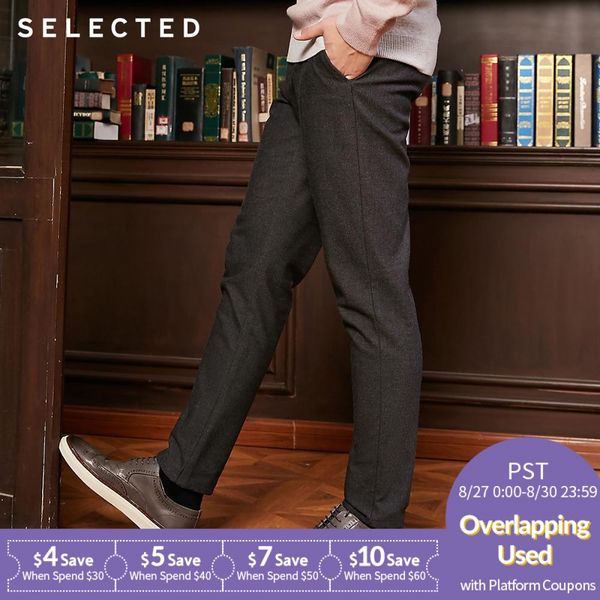 

men's autumn & winter pure color suit pants s|418414548, Black