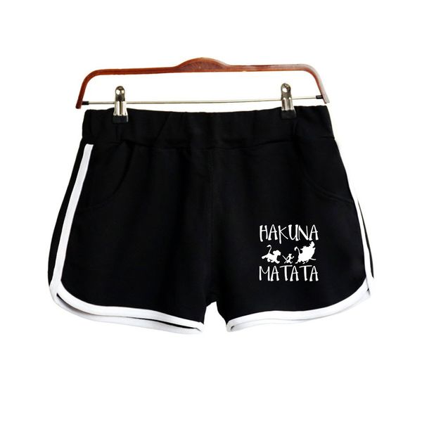

the lion king simba movie soundtrack hakuna matata print women shorts clothes harajuku ladies kawaii shorts xxl, White;black