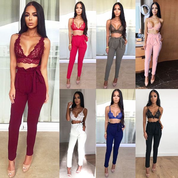 

women high waisted solid stretch skinny haren pants long trousers slim pencil pants