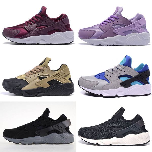 

2020 new style air huarache 1 ultra run sports shoes men women huaraches running shoes trainer sneakers shoes, Black