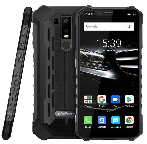 

ulefone armor 6e android 9.0 helio p70 octa core waterproof mobile phone 4gb 64gb 6.2'' dual sim wireless charge nfc smartphone