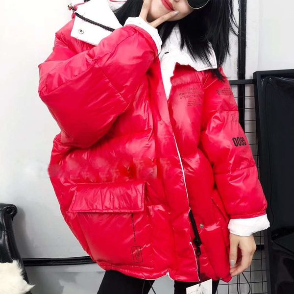 

2020 winter coat jacket women white duck down jacket women plus size snow outwear female thick hooded winter down coat parka, Black