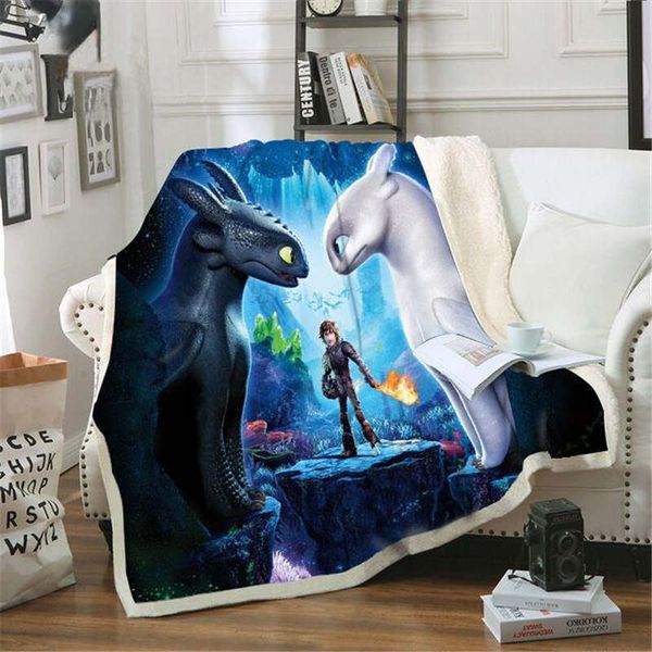

dropshipping how to train your dragon back to school sofa flannel blanket pattern custom fleece throw bedspread blanket