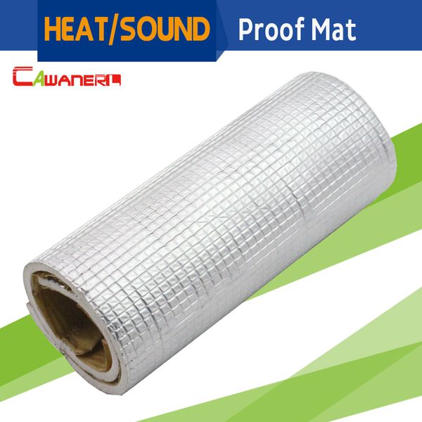 

cawanerl 150cm x 100cm 60" x 40" car heat shield sound deadener insulation mat material aluminum foil deadening noise control