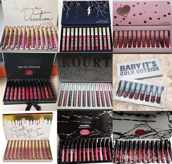 

Makeup high quality 12 fa hion color 1 et lipglo matte waterproof lip glo edition dhl hipping
