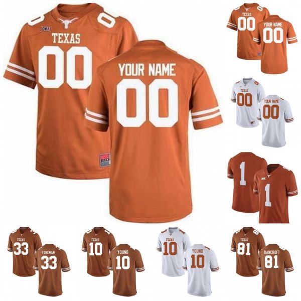

custom man texas longhorns jerseys sugar bowl earl thomas iii tre watson devin duvernay collin johnson sam ehlinger keaontay ingram humphrey, Black