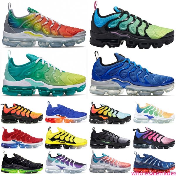

new 2019 mens shoe bleached aqua grape sneakers tn plus be true geometric active desingers running shoes new arrival color sport trainers