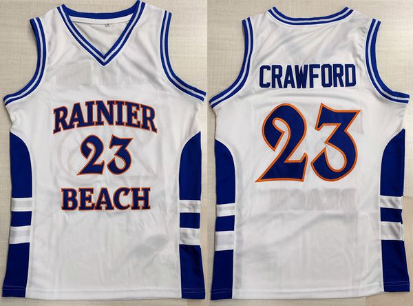 

Rainier Beach High School Jamal Crawford #23 ретро баскетбол Джерси мужские сшитые пользовательские номер имя трикотажные изделия