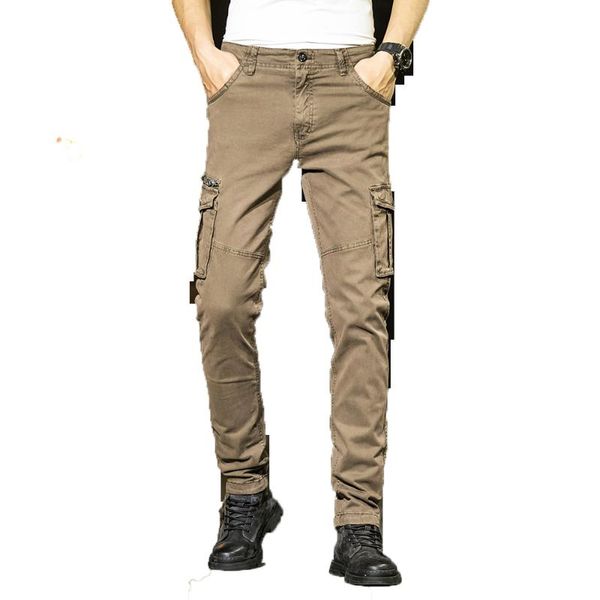 

2020 tactical pants men спецназ combat mulit- кармана вскользь штанов мужской хлопка outwear армия прямых брюки слаксов, Black