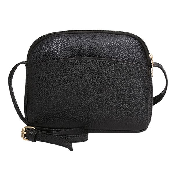 

shoulder bag women handbags vintage pure color litchi pattern leather crossbody bag new beach messenger bags sac paille #yy