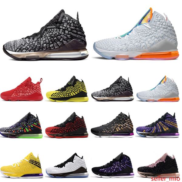 

2020 new 17 men basketball shoes 17s black white future red carpet purple yellow mens trainers athletic sport sneaker 7-12