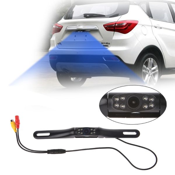 

metal ir 8 led night vision car license plate rear view reverse backup camera