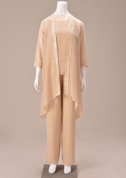 

lace chiffon long wedding groom mother of the bride dresses 2019 pantsuit party dress jumpsuit robes de nolia plus size custom made, Black;red