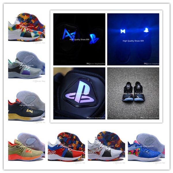 

2019 Новое Прибытие Мужчины Загорается PG 2 PlayStation Taurus Road Master Баскетбольная обувь Paul G