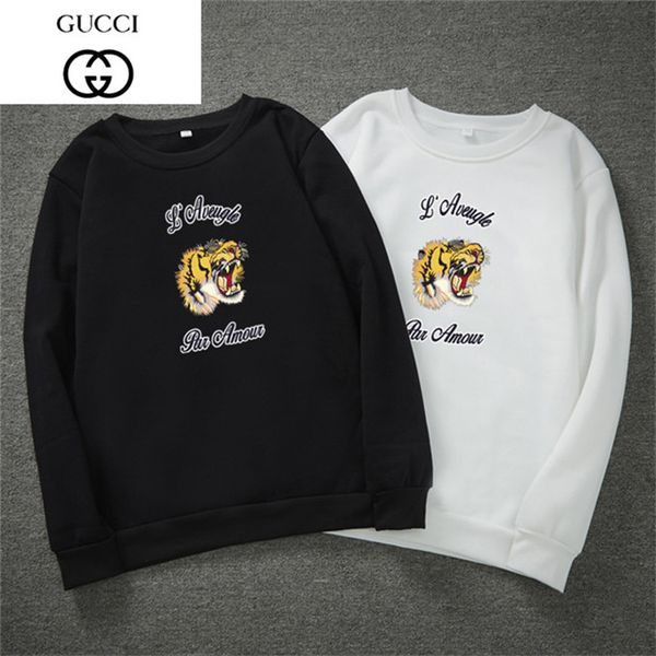 

мужчины женщины пуловер свитер толстовка с длинным рукавом толстовка мужская мода письмо печати трикотаж свитера зимняя одежда 2020 новый, White;black